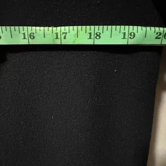 Zara Basic Women's Ladies Dark Blue Navy Wool Coat Jacket with Hood Size (L) - Picture 12 of 12